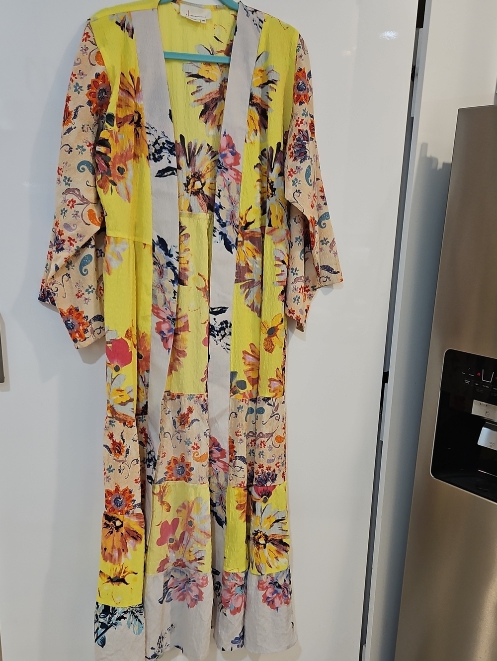 Anthropologie Floral Patchwork Kimono